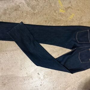 DL1961 Women's Deep Indigo Straight Leg Jeans